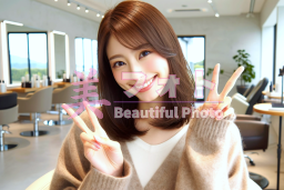 No.102 美容室・ヘアサロン向けカジュアルのモデル画像