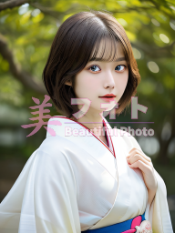 No.662 和服・着物・振袖のモデル画像